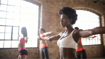 Women in exercise class